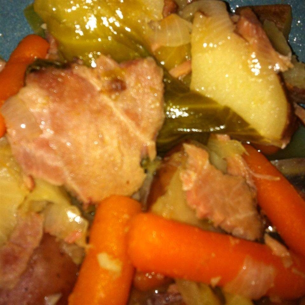 Slow Cooker New England Boiled Dinner