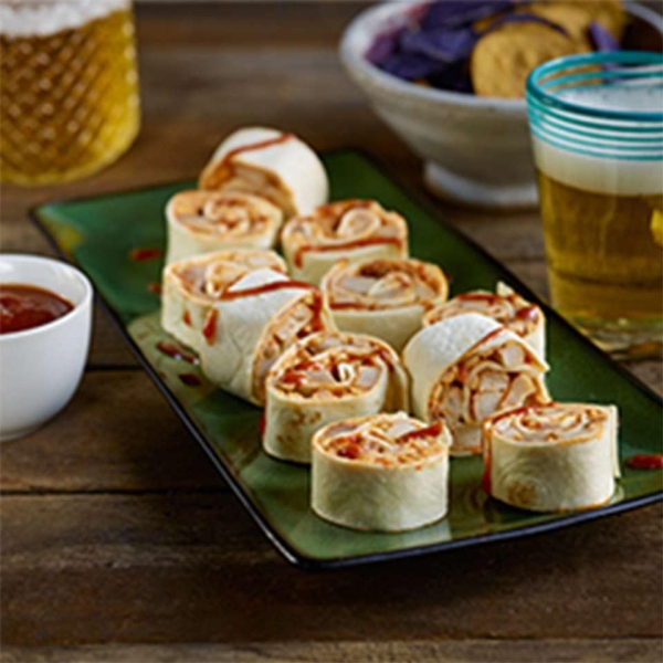 BBQ Pork Tortilla Rollups