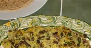 Fresh Tasting Black Beans With Rice