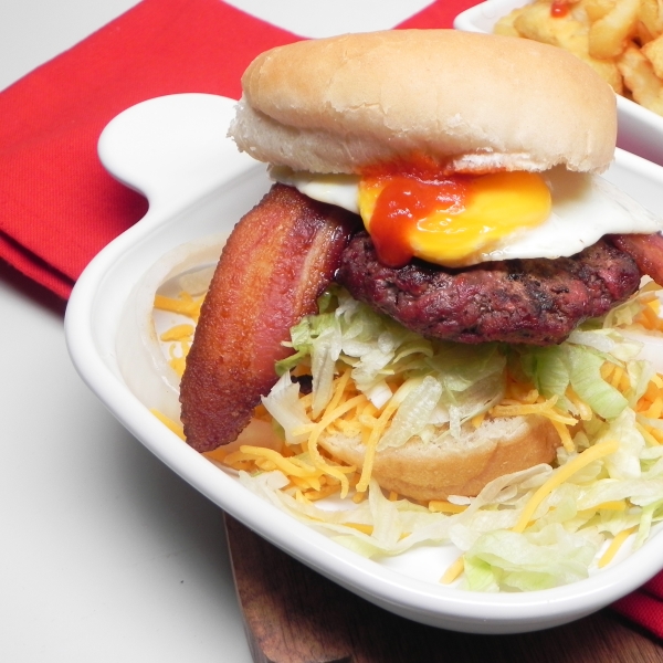 Over-Easy Egg Hamburgers