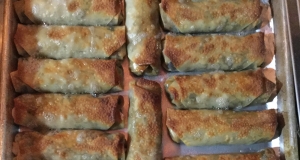 Southwestern Egg Rolls with Avocado Cilantro Sauce