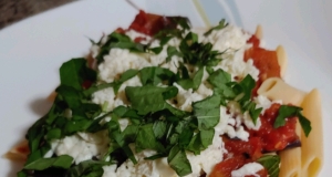 Mediterranean-Style Eggplant Pasta