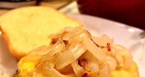 Pan-Fried Onion Cheeseburger