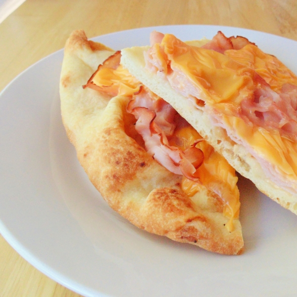 Naan Ham and Cheese