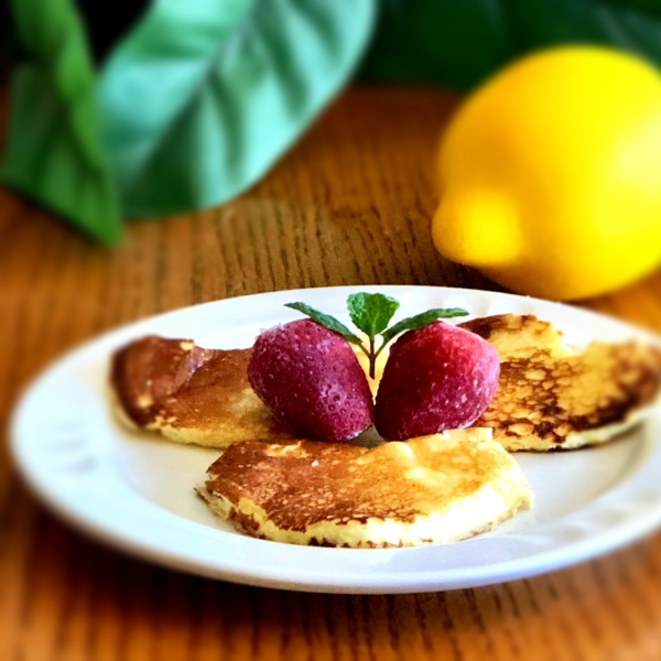 Romantic Lemon Cheesecake Pancakes