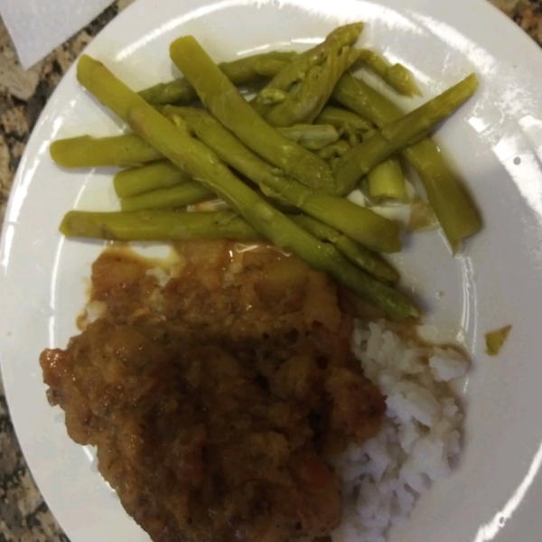 Papaya-Stuffed Chicken and Basmati Rice