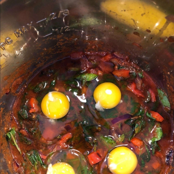 Instant Pot Paleo and Keto Egg Shakshuka with Kale