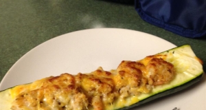 Seafood Stuffed Zucchini