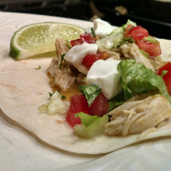 Beer-Braised Chicken Tacos