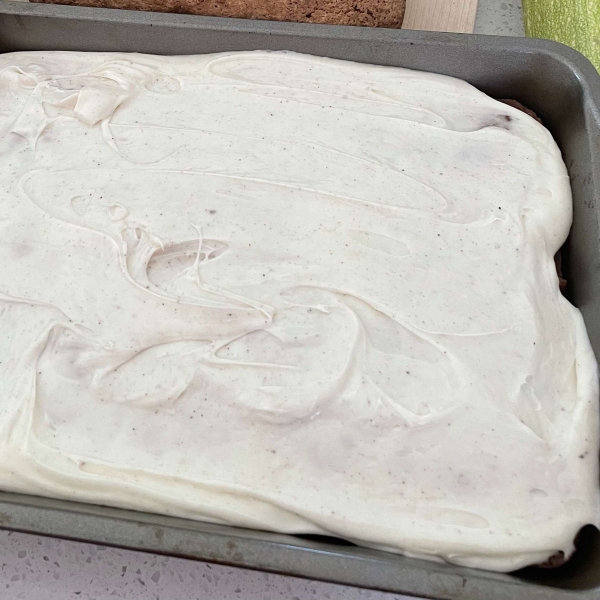 Zucchini Bars with Spice Frosting