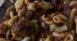 Penne Pasta with Simple Beef Neck Sauce