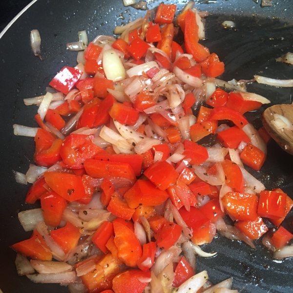 Caramelized Red Bell Peppers and Onions