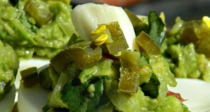 Devilishly Different Green Deviled Eggs