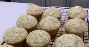 Lemon Poppyseed Muffins with Lemon Glaze