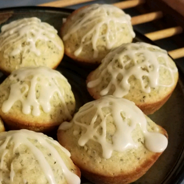 Lemon Poppyseed Muffins with Lemon Glaze