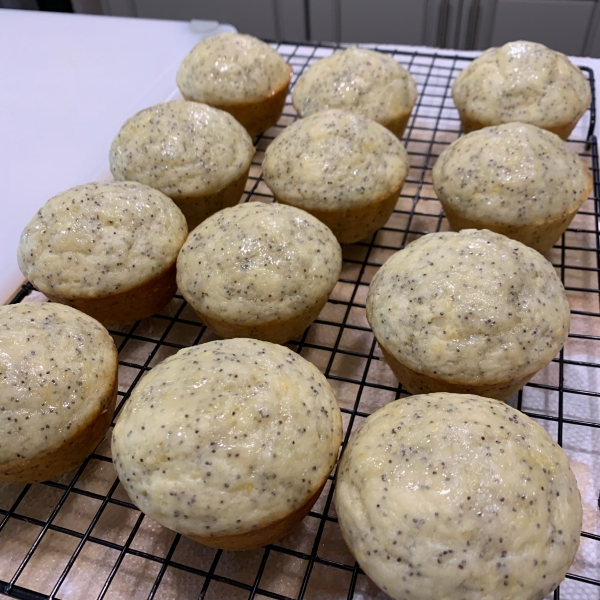 Lemon Poppyseed Muffins with Lemon Glaze