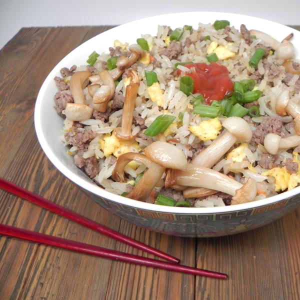 Ground Beef Fried Rice