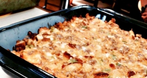 Cheddar, Bacon, and Egg Casserole