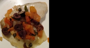 Grilled Tilapia with Tomato-Olive Tapenade