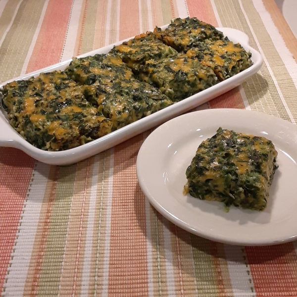 Spinach Cheese Squares