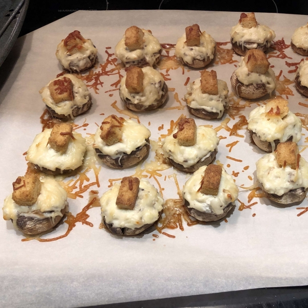 Artichoke Stuffed Mushrooms