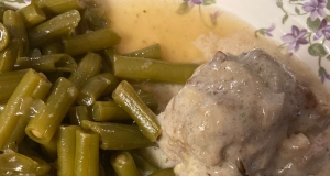 Wild Rice Meatballs in Mushroom Sauce
