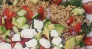 Kale, Quinoa, and Avocado Salad with Lemon Dijon Vinaigrette