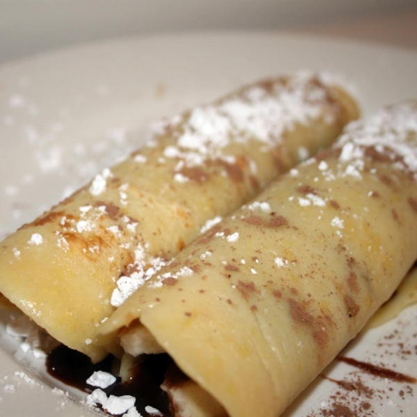 Chocolate Crepes with Banana