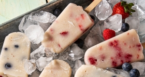 Vanilla Pops with Fresh Berries