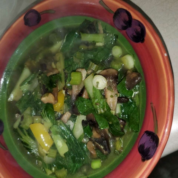 Mushroom Bok Choy Soup