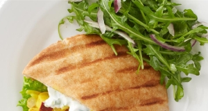 Apple Curry Turkey Pita