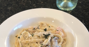 Creamy Shrimp Pasta with Mushrooms