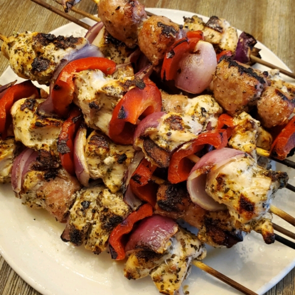Chorizo and Chicken Skewers