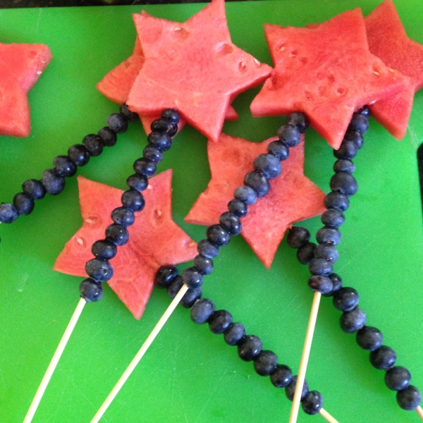 4th of July Fruit Kabobs