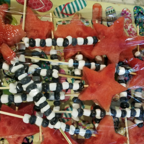 4th of July Fruit Kabobs