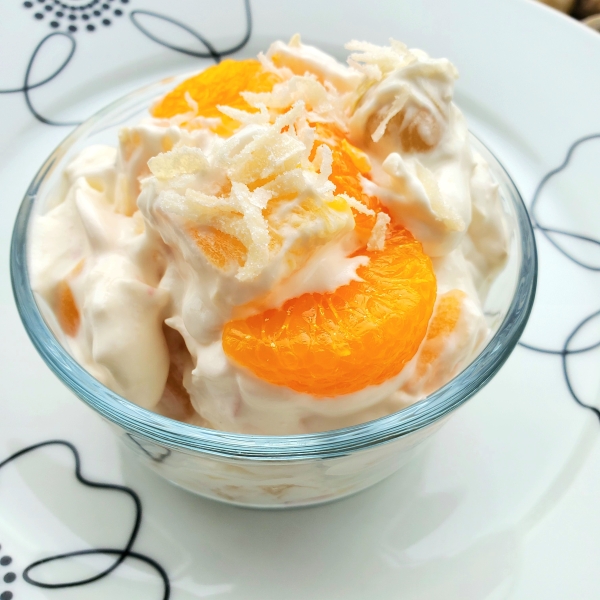 Ambrosia Salad with Fruit Cocktail