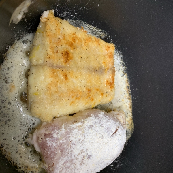Grouper with Lemon White Sauce