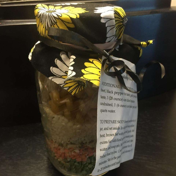 Friendship Soup Mix in a Jar