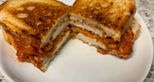 Lazy Chicken Parmesan Grilled Cheese