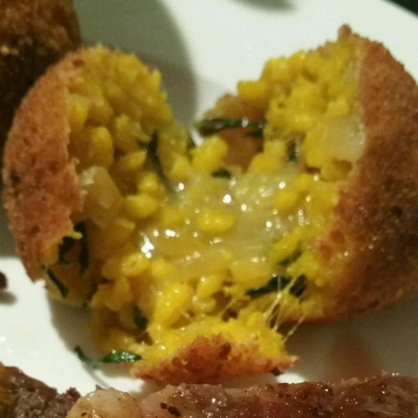 Spinach Arancini (Rice Balls)