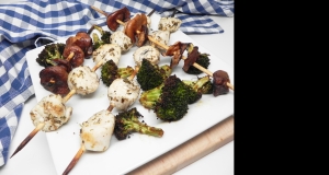 Grilled Sea Scallop and Shiitake Skewers