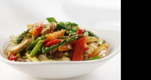 Stir Fried Sesame Vegetables with Rice