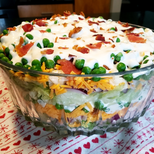 Aunt Mary's Layered Salad