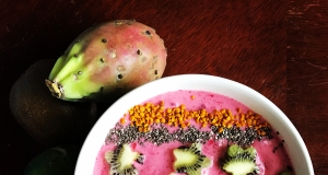 Prickly Pear and Strawberry Frozen Yogurt