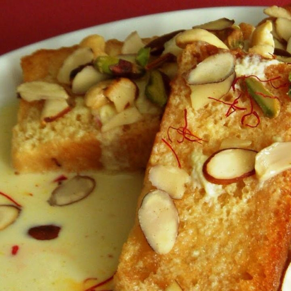Shahi Tukra (Indian Bread Pudding)