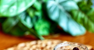 Protein Powder Overnight Oats with Blueberries and Peanut Butter