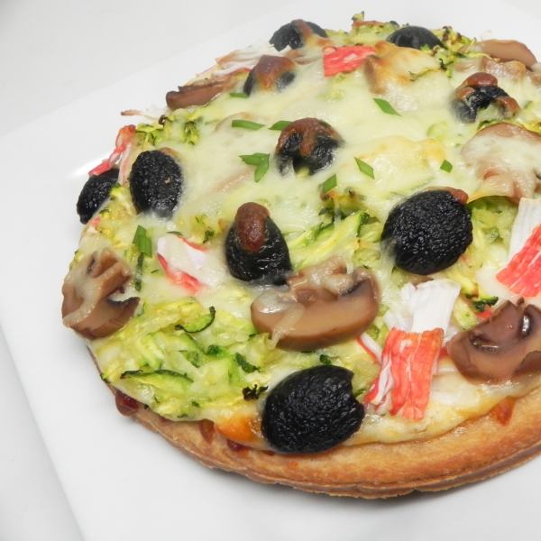 Savory Seafood Pizza