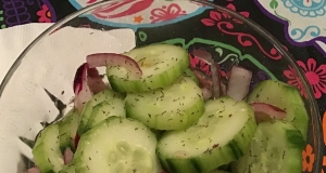 Cucumber Slices with Dill