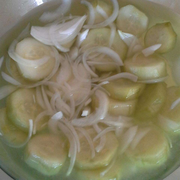 Cucumber Slices with Dill