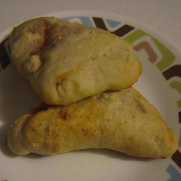 Cheesy Bison Pepperoni Pizza Turnovers